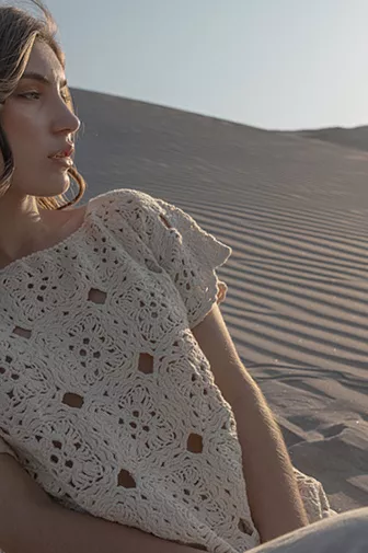 MILA CROCHET COLLAR TOP