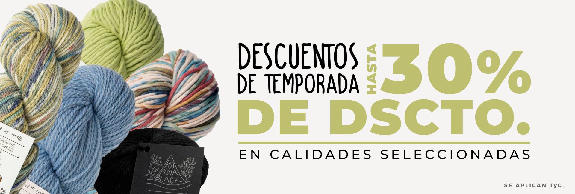 Descuentos de temporada hasta 30% de dscto