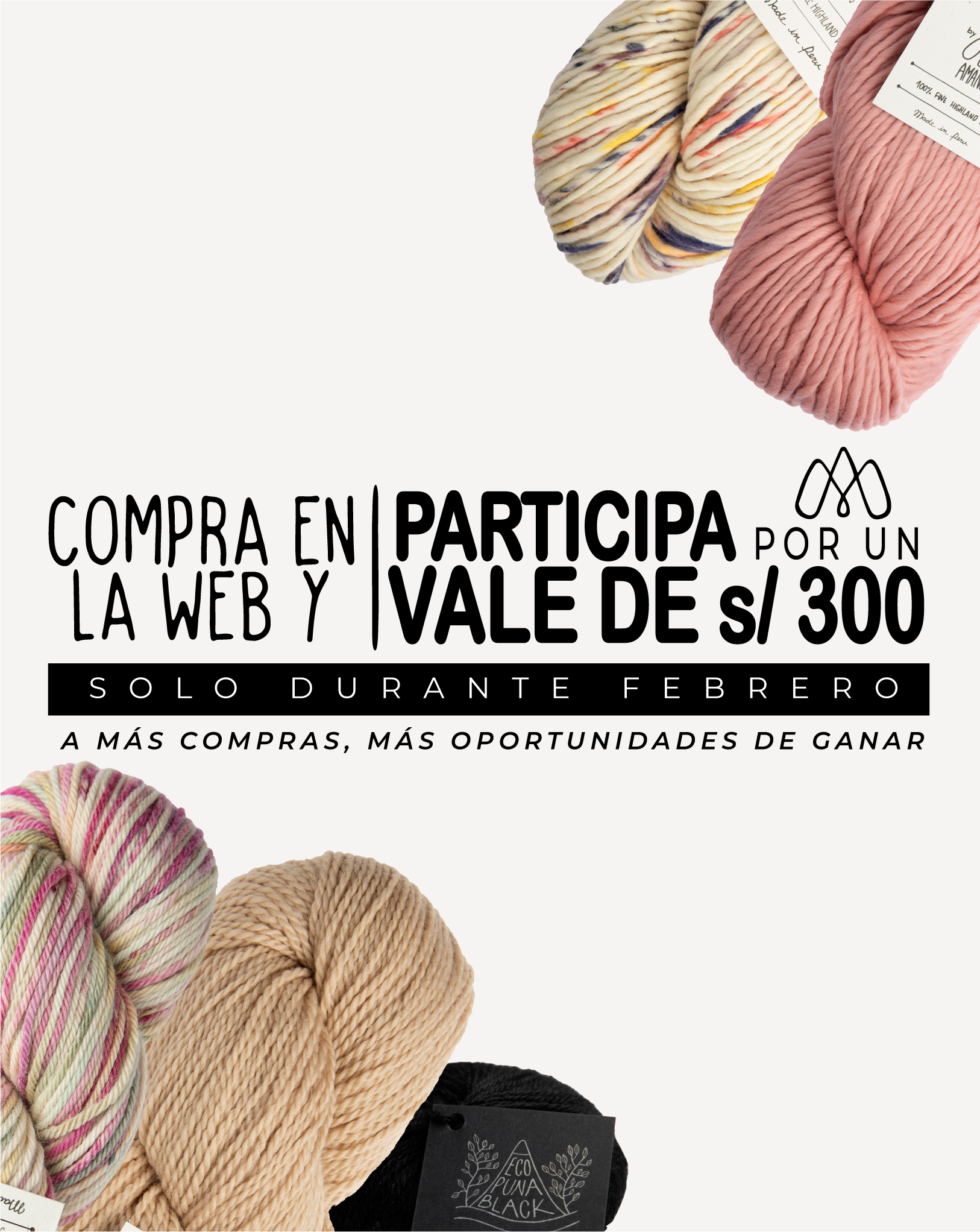 Compra en la web y participa por un vale de S/. 300