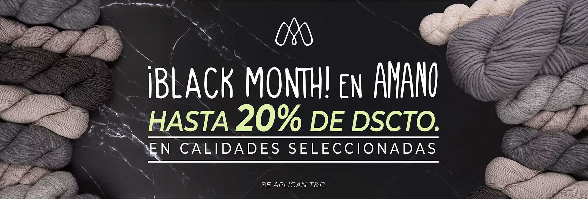 Black Month en Amano - Hasta 20% de dscto.