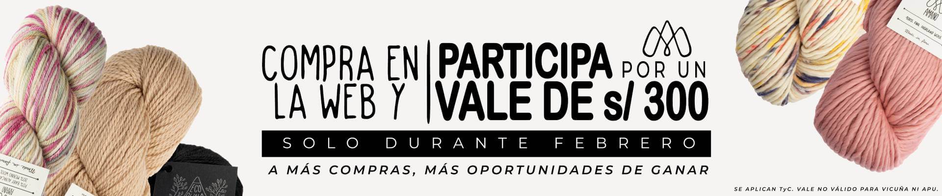 Compra en la web y participa por un vale de S/. 300