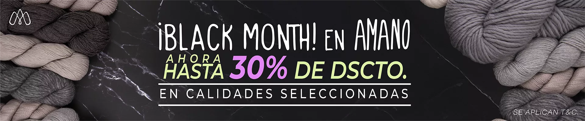 Black Month en Amano - Hasta 30% de dscto.