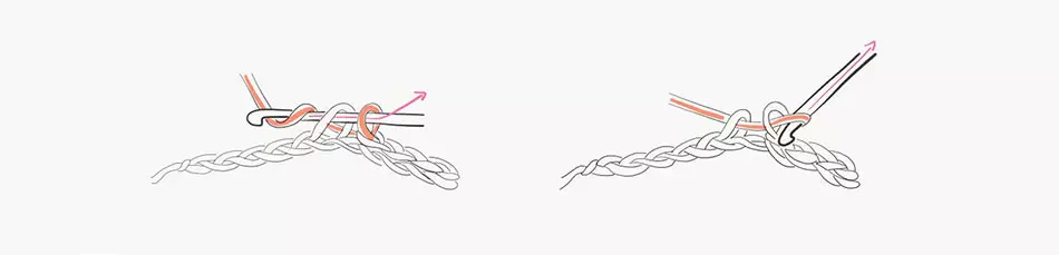 Slip stitch joining two pieces